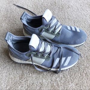 adidas Pure Boost ZG Grey running shoes